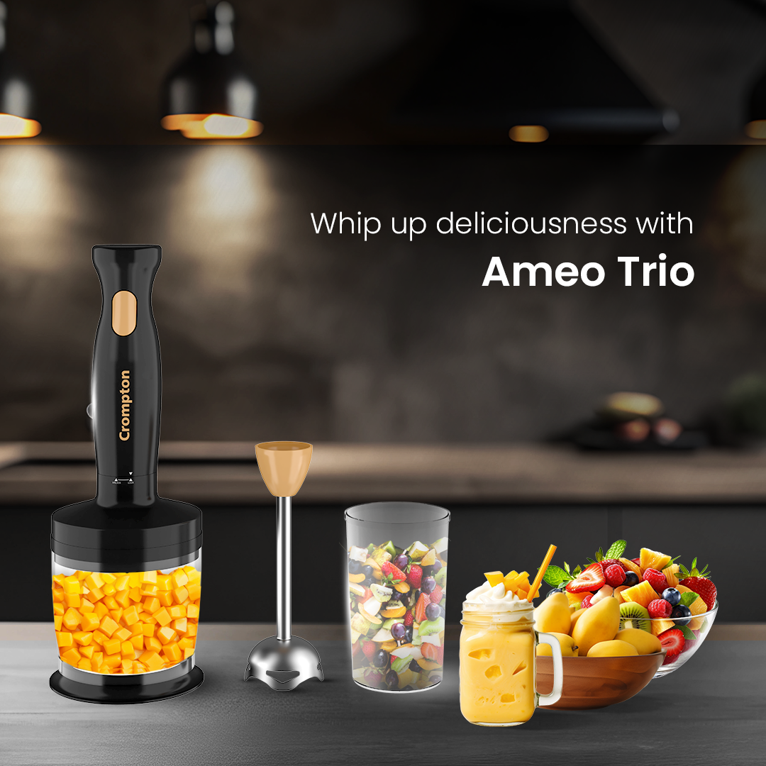 Crompton Ameo Trio – Hand blender+ Chopper+ whisker