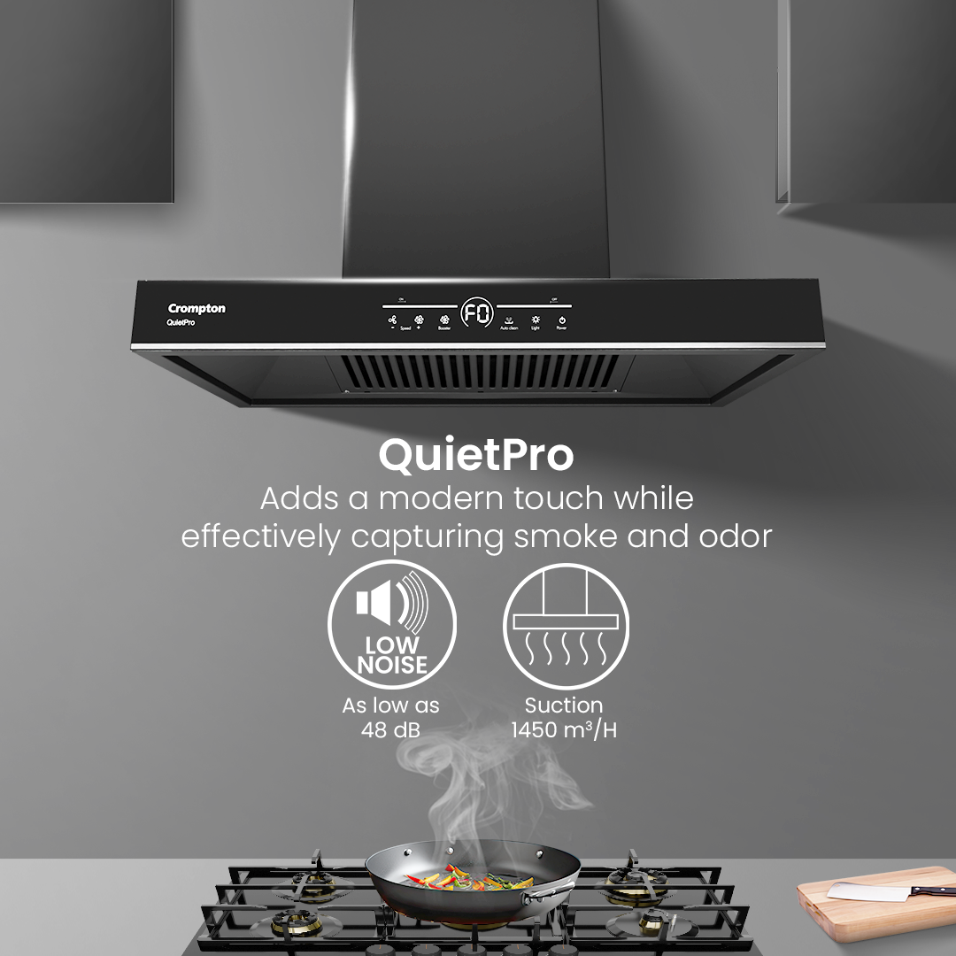 Crompton QuietPro Box 60cm Filterless Chimney with BLDC Motor