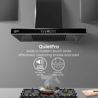 Crompton QuietPro Box 75cm Filterless Chimney with BLDC Motor