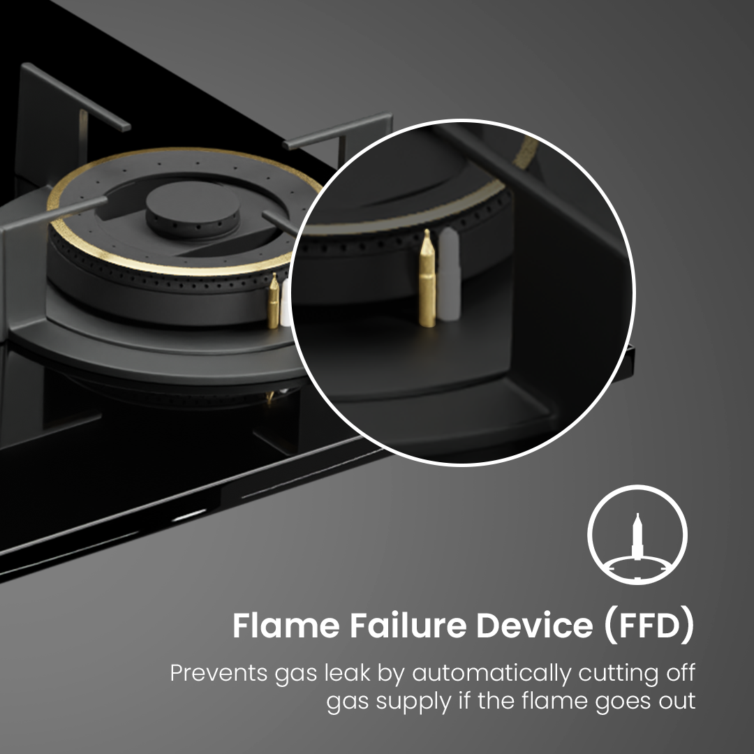 Crompton SensoSafe Gas Hob 60cm 3 Burner