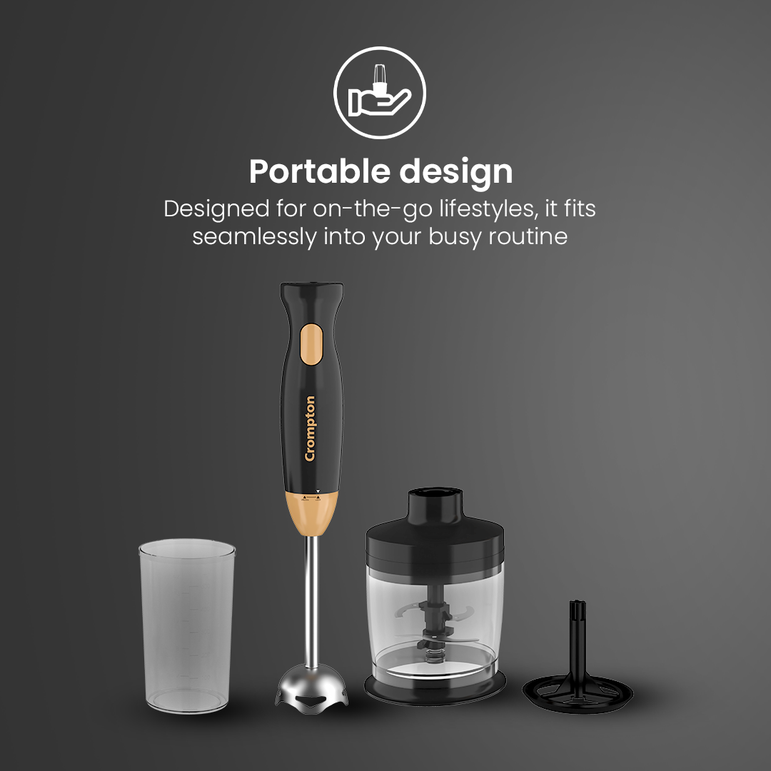 Crompton Ameo Trio – Hand blender+ Chopper+ whisker