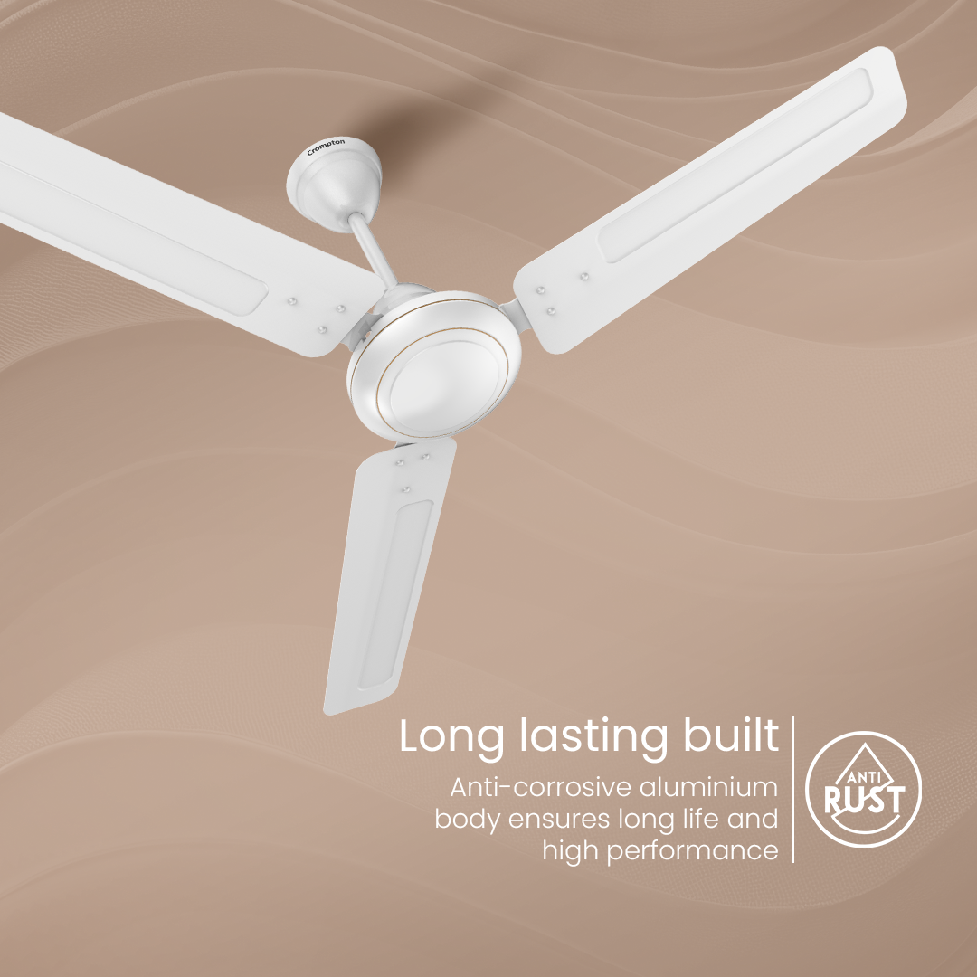 Crompton 1200mm WHITE Ceiling Fan - STARBRIZ view 3