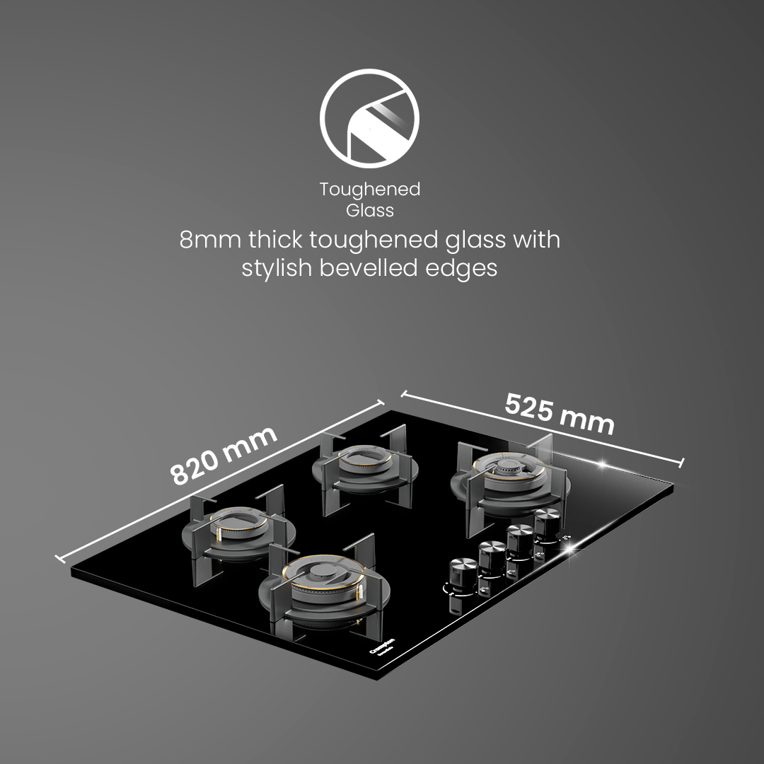 Crompton SensoSafe Gas Hob 78cm 4 Burner