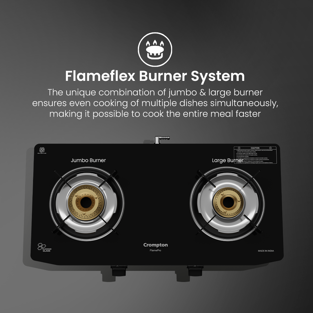 Crompton Cooktop FlamePro 2 Burner MS Body