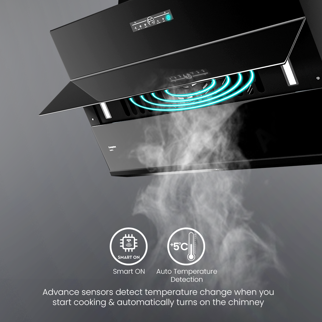 QuietPro Inverter Motor Inclined 75cm Filterless Chimney QuietPro Inverter Motor Inclined 75cm Filterless Chimney