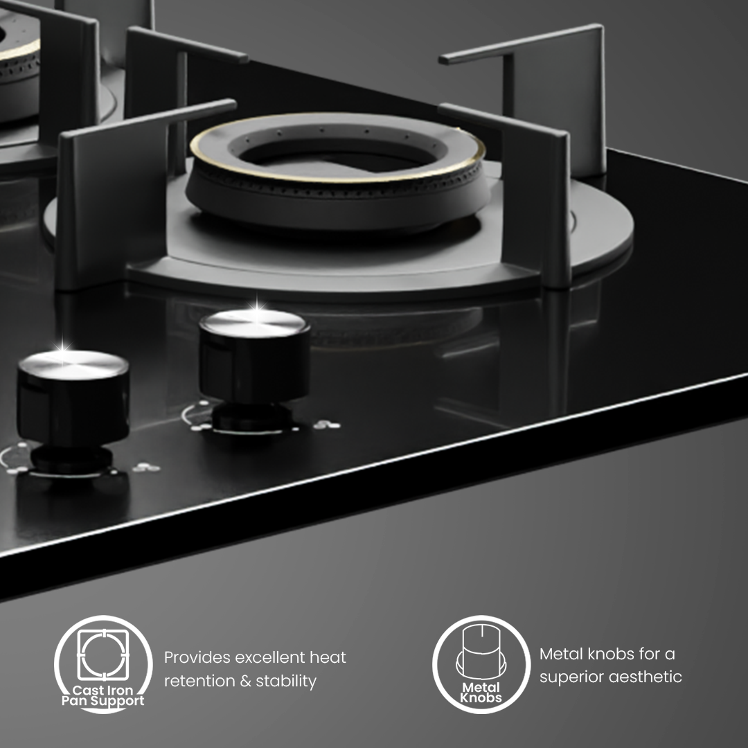 Crompton SensoSafe Gas Hob 60cm 3 Burner