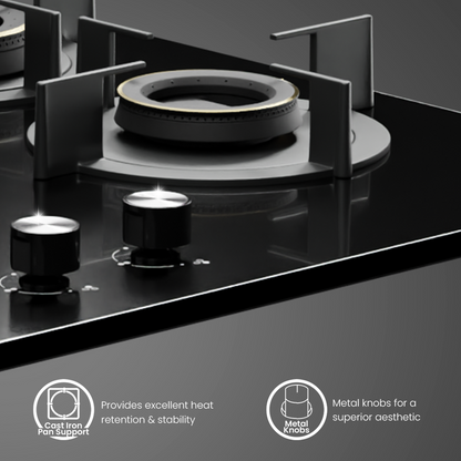 Crompton SensoSafe Gas Hob 60cm 3 Burner