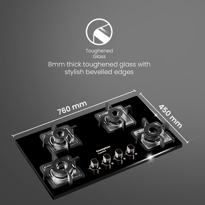 Crompton SuperSlim Gas Hob 78cm 4 Burner