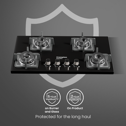 Crompton SuperSlim Gas Hob 78cm 4 Burner