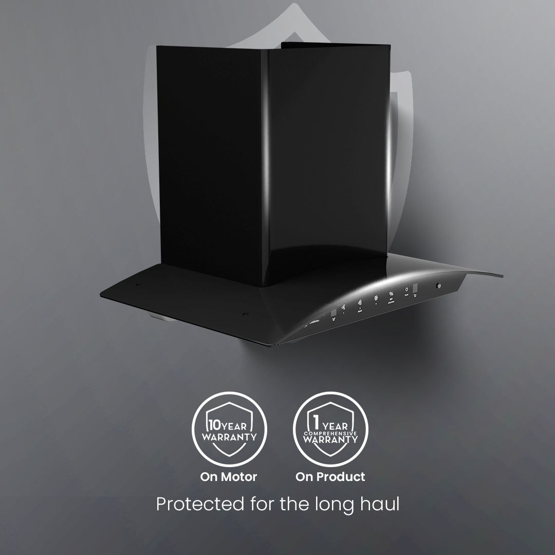 Crompton IntelliMotion Curved 60cm Filterless Chimney