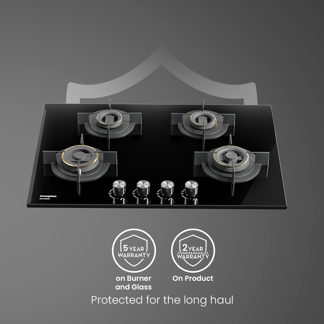 Crompton SensoSafe Gas Hob 78cm 4 Burner