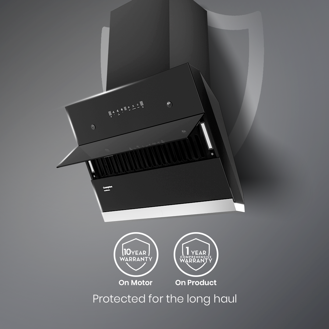 Crompton IntelliMotion Inclined 60cm Filterless Chimney