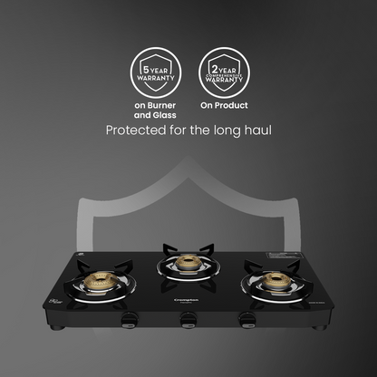 Crompton Cooktop FlamePro 3 burner MS Body