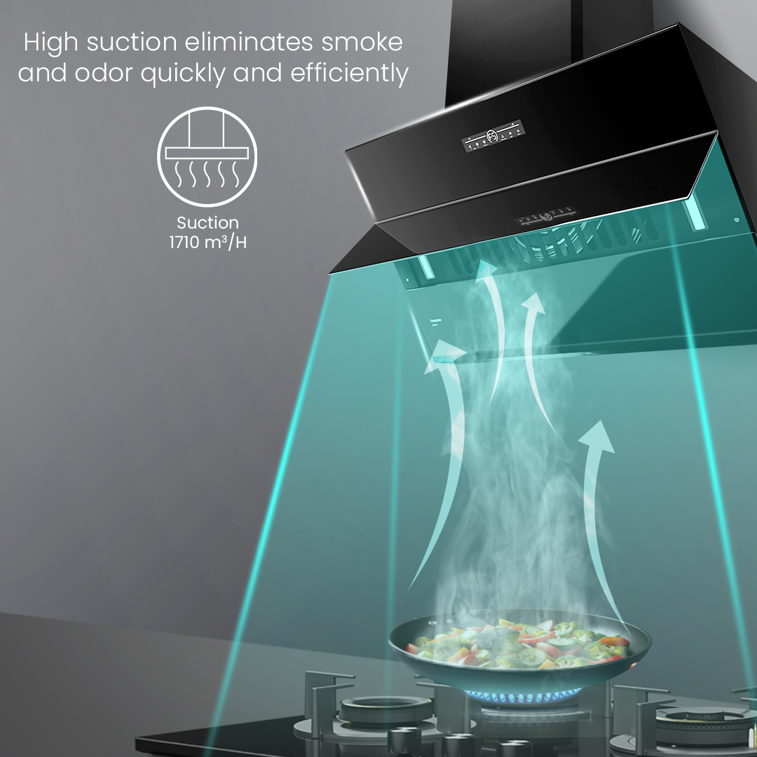 Crompton QuietPro Inclined 90cm Filterless Chimney with BLDC Motor
