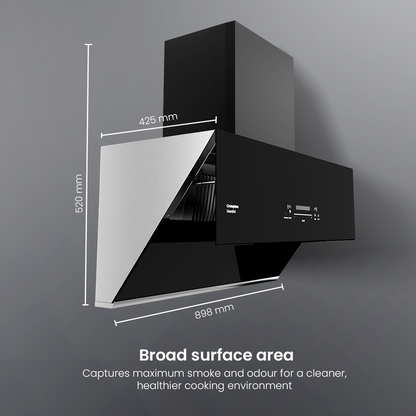 Crompton GrandArt Inclined 90cm Filter less Chimney with BLDC Motor