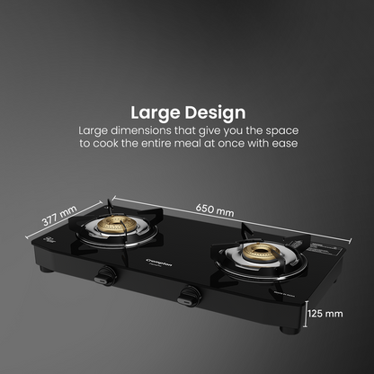 Crompton Cooktop FlamePro 2 Burner MS Body