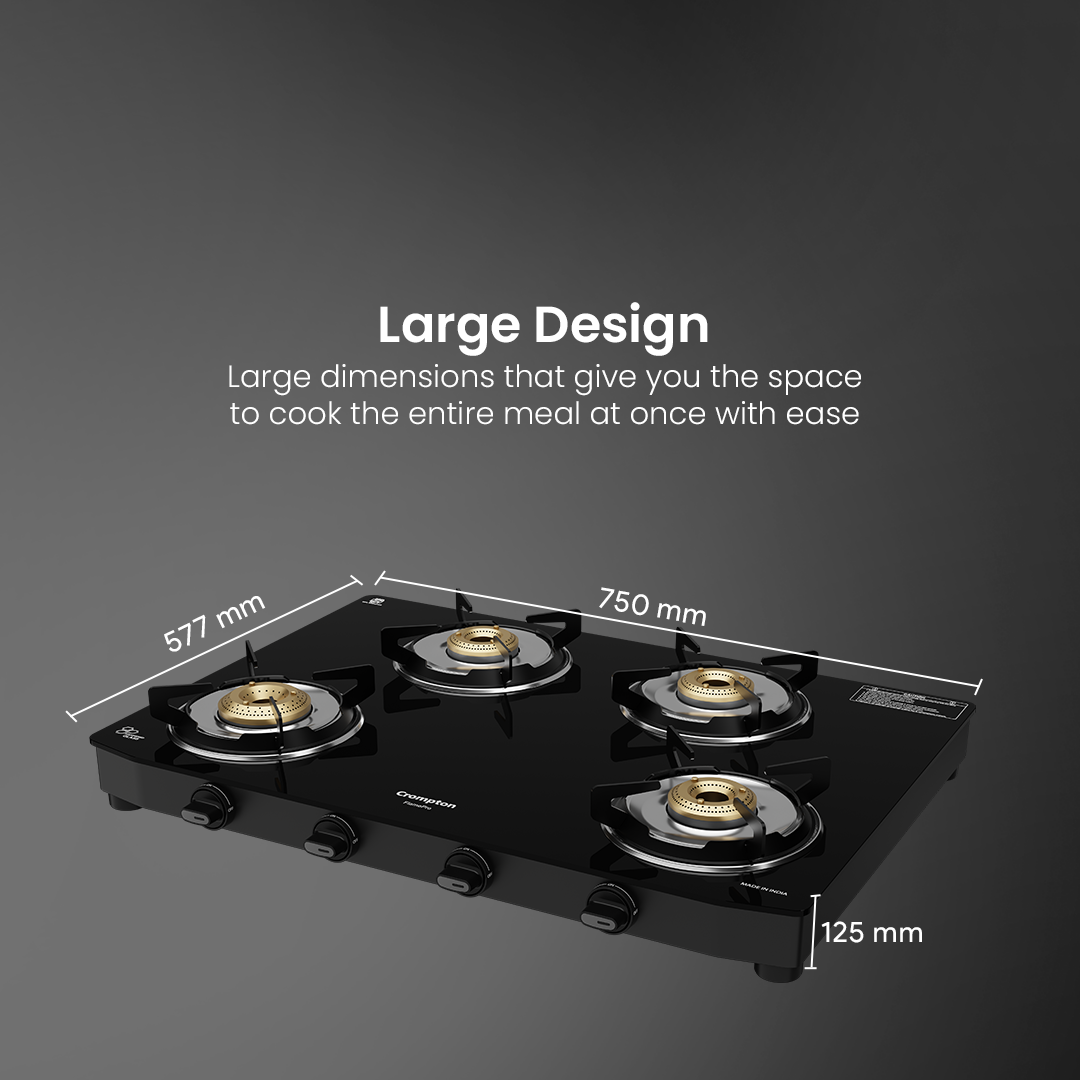 Crompton Cooktop FlamePro 4 Burner MS Body