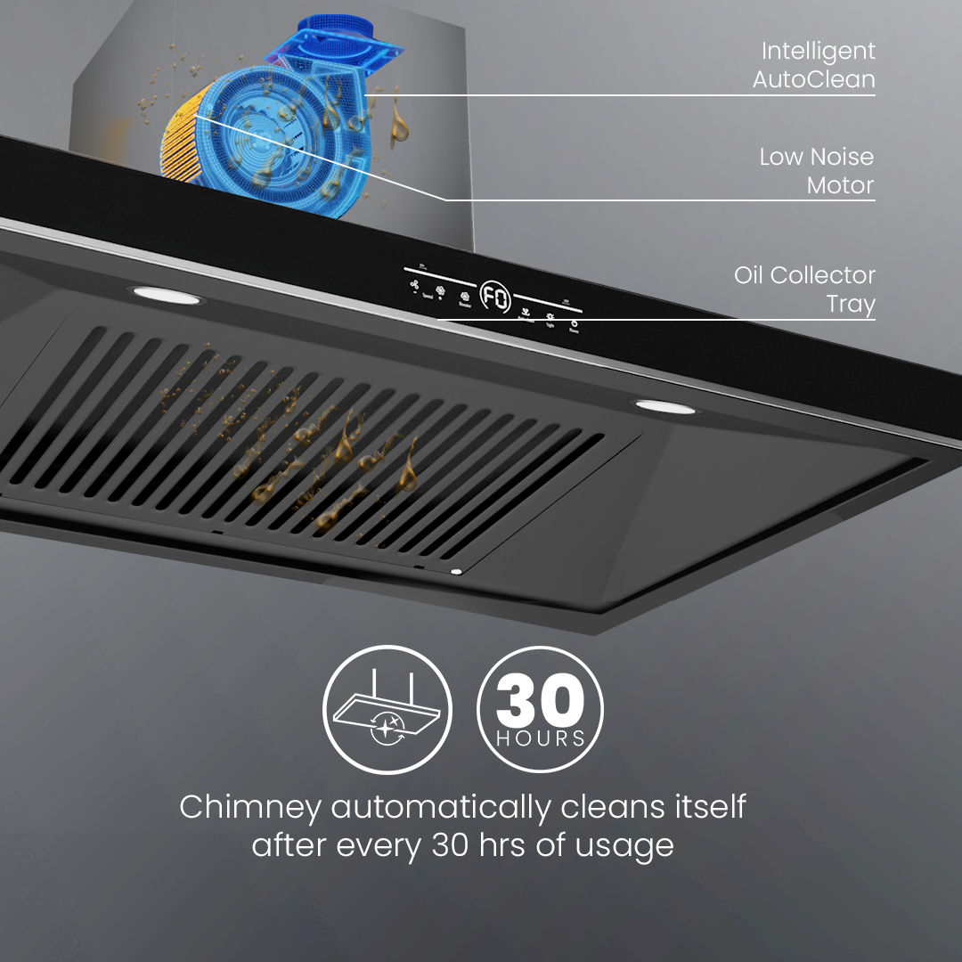 QuietPro Inverter Motor Box 90cm Filterless Chimney QuietPro Inverter Motor Box 90cm Filterless Chimney