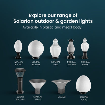 Solarion Imperial Neo Gate Lamp (Plastic with B22 Holder)