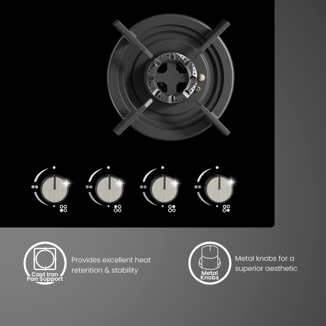 Crompton SensoSafe Gas Hob 3D 60cm 4 Burner