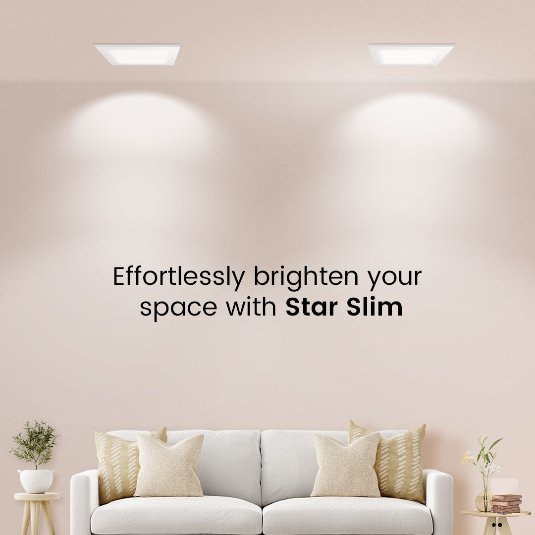6W Star Slim Round Led Recesss Panel