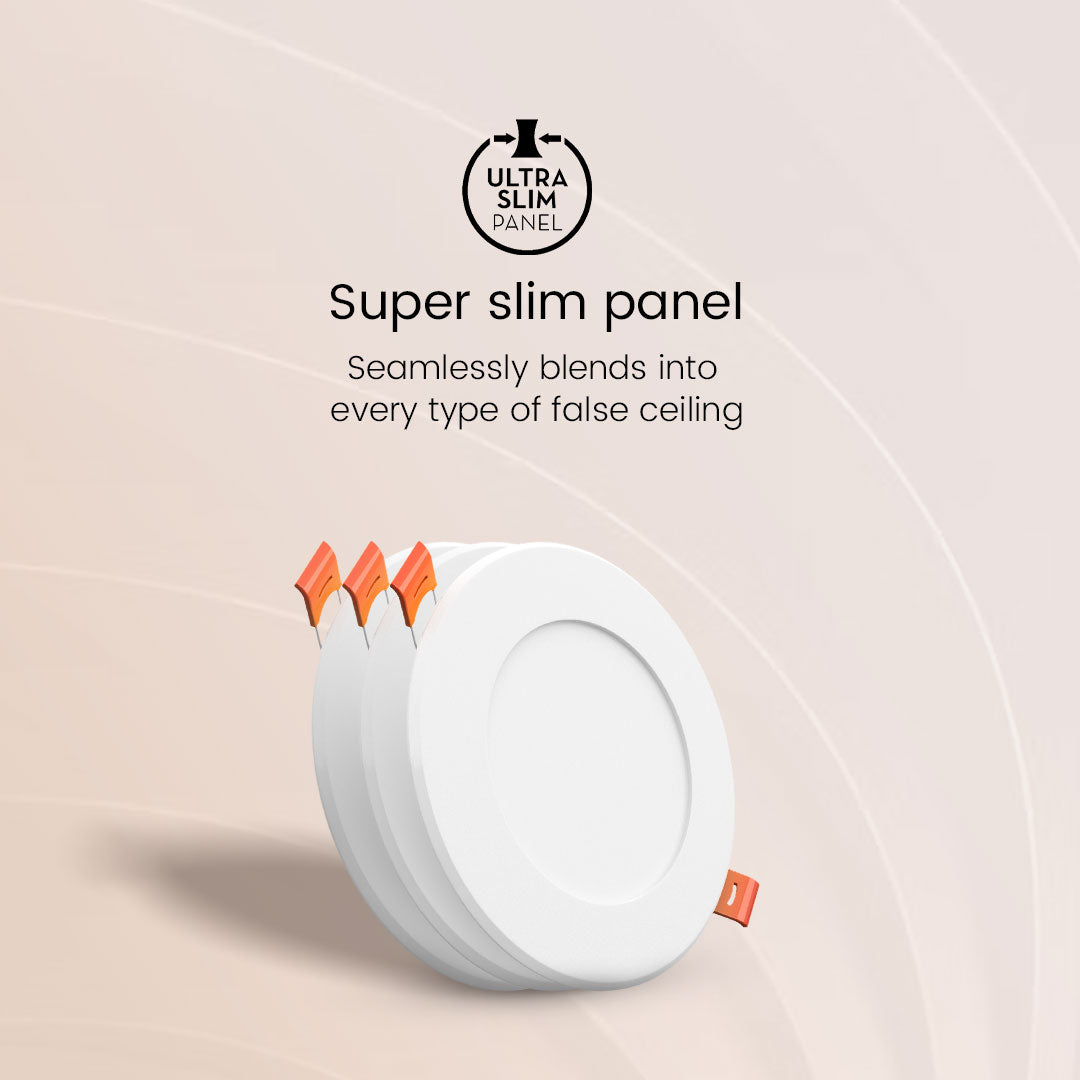 6W Star Slim Round Led Recesss Panel