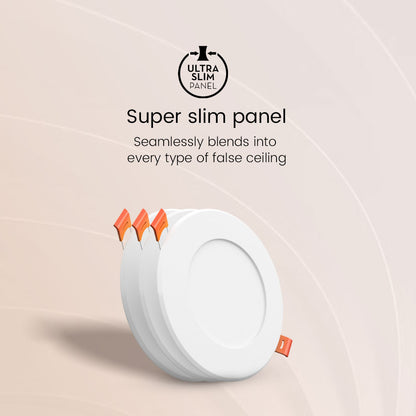 6W Star Slim Round Led Recesss Panel