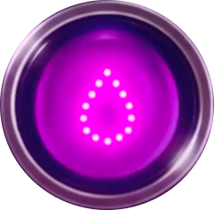 Glowing Purple Droplet Lens